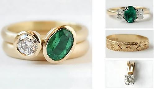 A vintage jewellery is repurposed into a stunning new set.