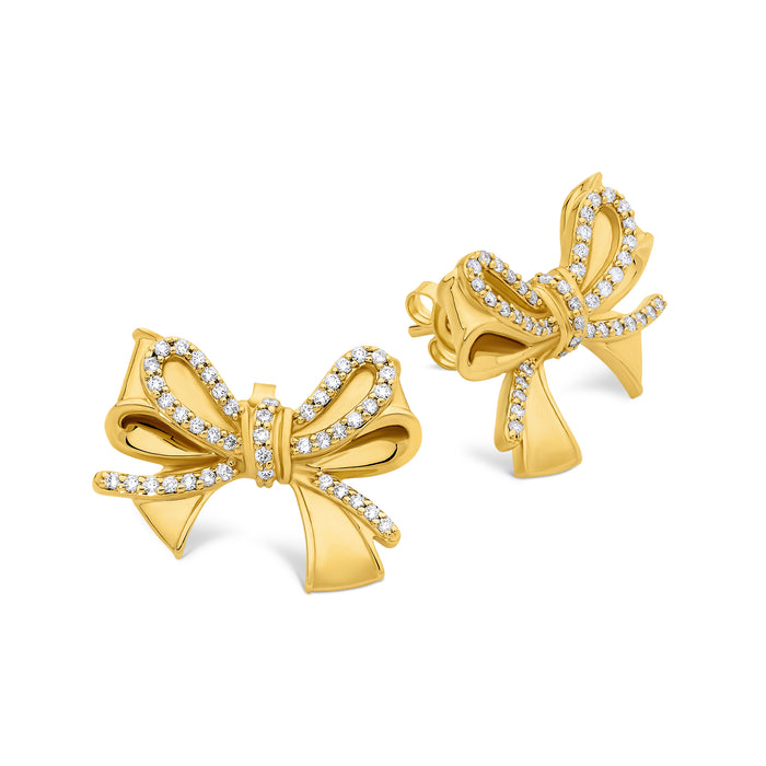 Golden Bow Earrings