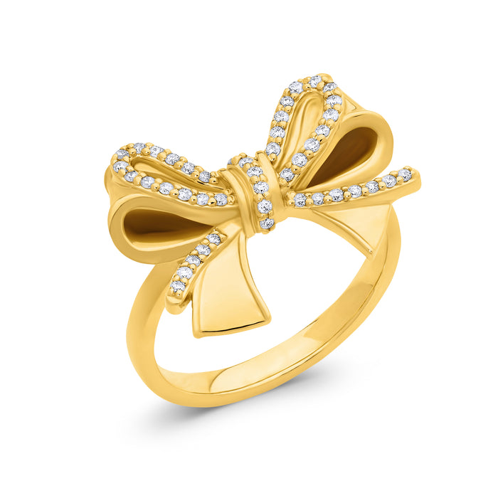 Bow Diamond Ring